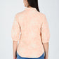 Albion Women Peach  Threadwork Casual Shirt
