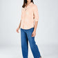 Albion Women Peach  Threadwork Casual Shirt