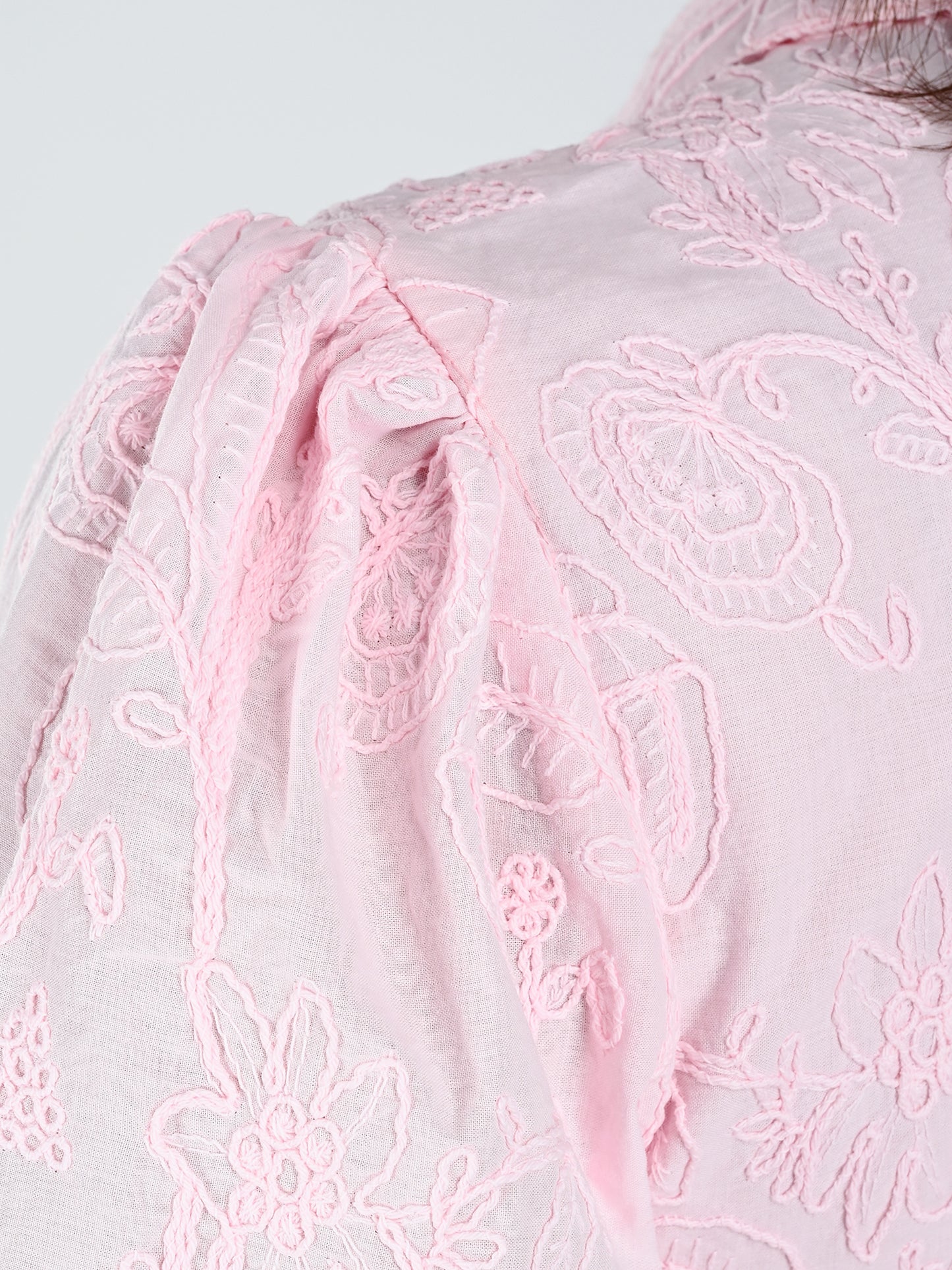 Albion Women Elegant Pink Thread Work Top,