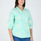 Albion Women Elegant Green Thread Work Top,