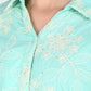 Albion Women Elegant Green Thread Work Top,