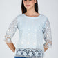 Albion Women Elegant Sky  Thread Work Top,