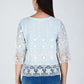 Albion Women Elegant Sky  Thread Work Top,