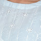 Albion Women Elegant Sky  Thread Work Top,