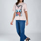 Albion Women Purple Printed Classic T-Shirt
