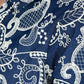 Albion Women Dark Blue Bloom Embroidered Shirt