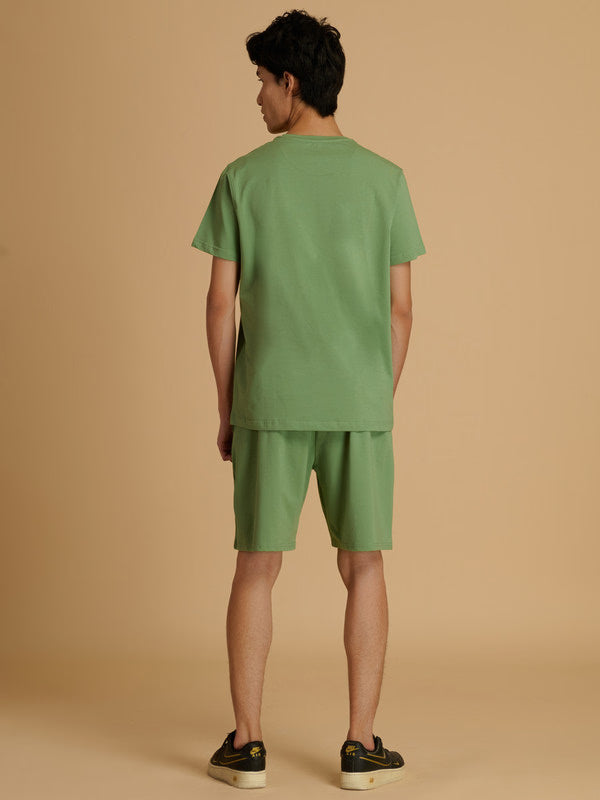 Albion Premium Men’s Green Co-ord Set – Stylish & Comfortable