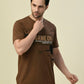 Albion Premium Cyan D.Brown Men T-Shirt