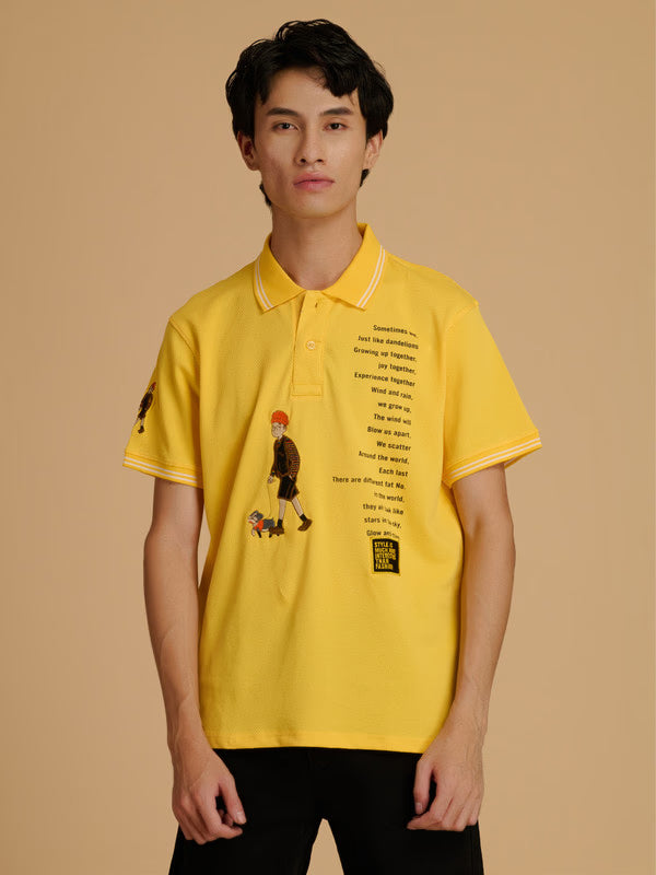 Albion Premium Men's Mango T-Shirt – Stylish Regular Fit Casual Cotton T-Shirt for Men