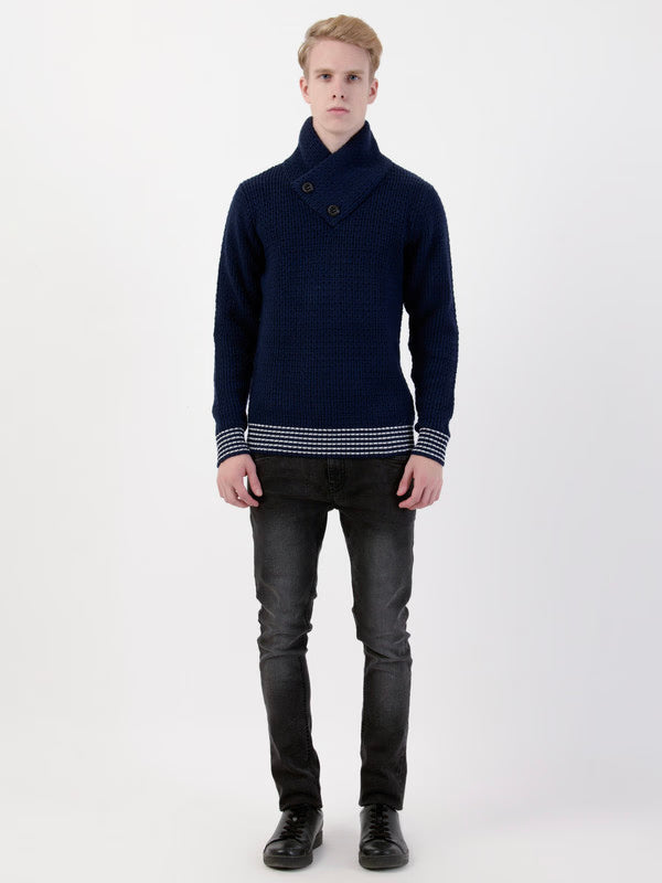 Men’s Smart Casual Winter Pullover – Modern Knit Style