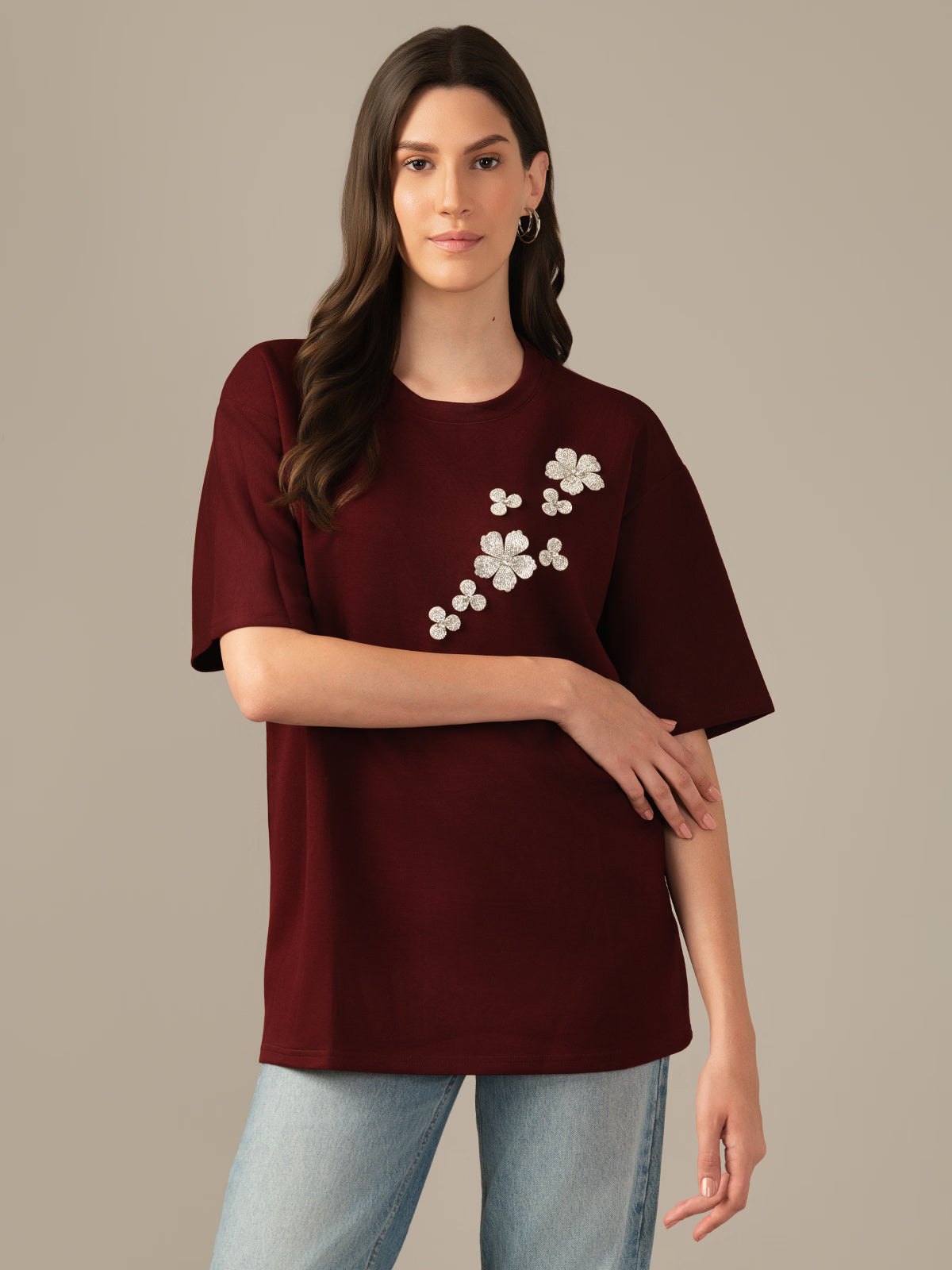 Women’s Casual Ribbed Tunic Top– Stretchy, Comfortable Knit Top for Daily Wear