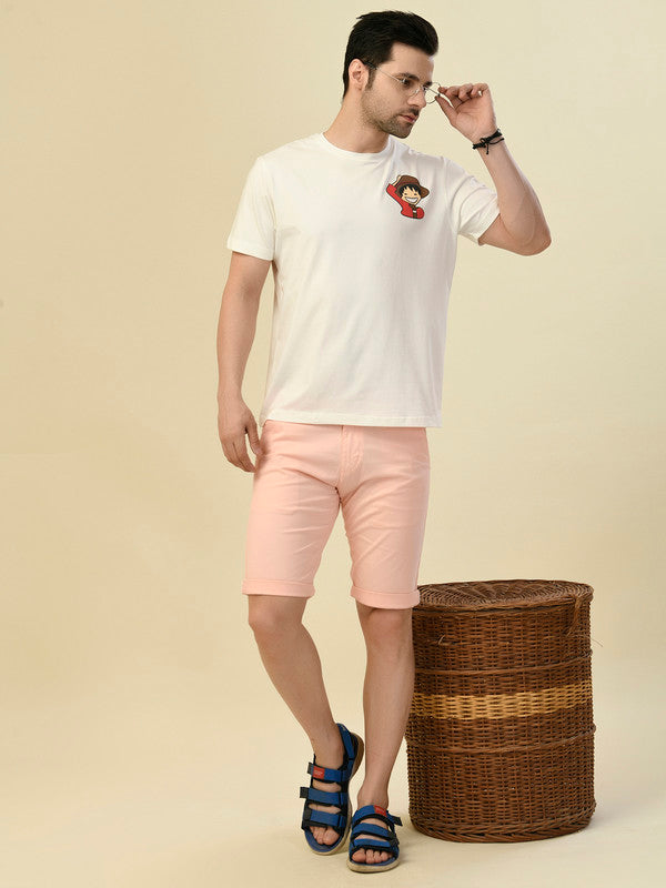 Albion Premium Cyan White Men T-Shirt