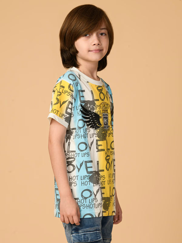 Albion Premium Boys Yellow T-shirt