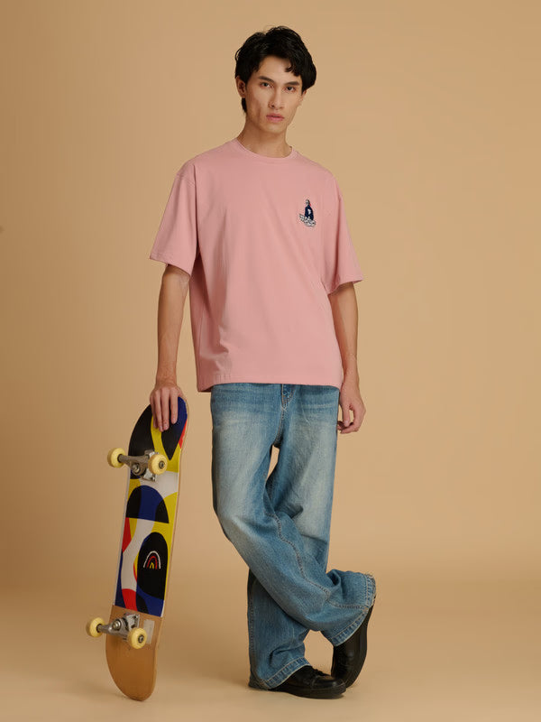 Albion Men’s Solid Color Round Neck T-Shirt Smart Casual Wear
