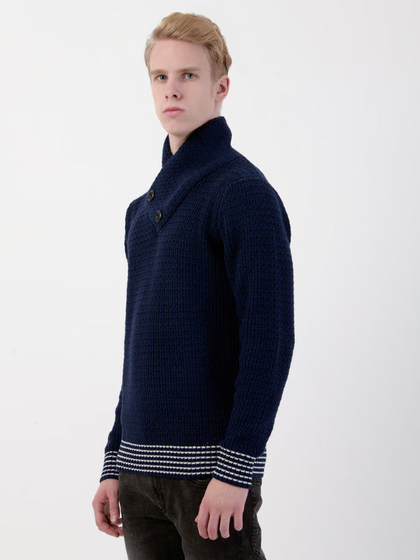 Men’s Smart Casual Winter Pullover – Modern Knit Style