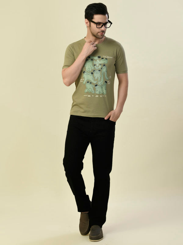 Albion Premium Pro-Zed Olive Men T-Shirt