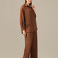ladies chicago brown  cord- set