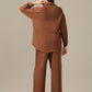 ladies chicago brown  cord- set