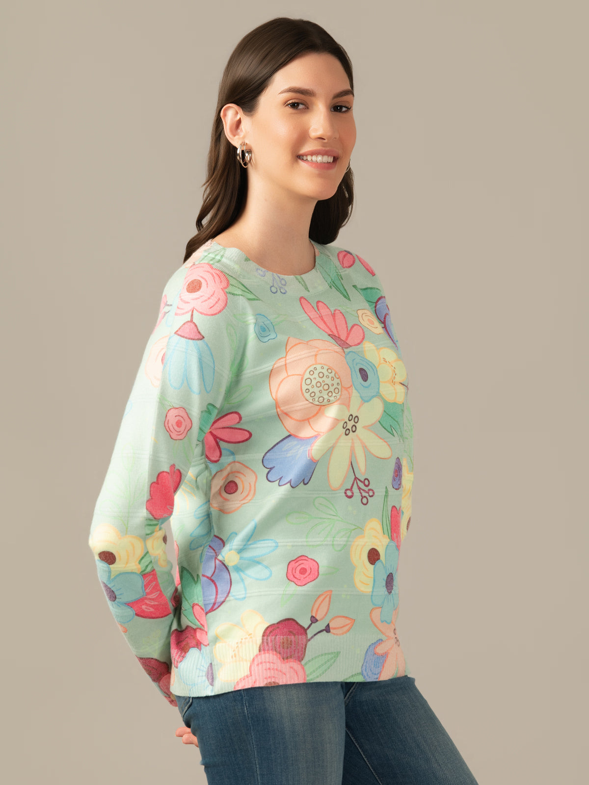 Damen Wool Sweatshirt – Cozy & Stylish Multicolour