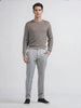 Albion Premium Men's Winter Casual Fawn Solid T-Shirt