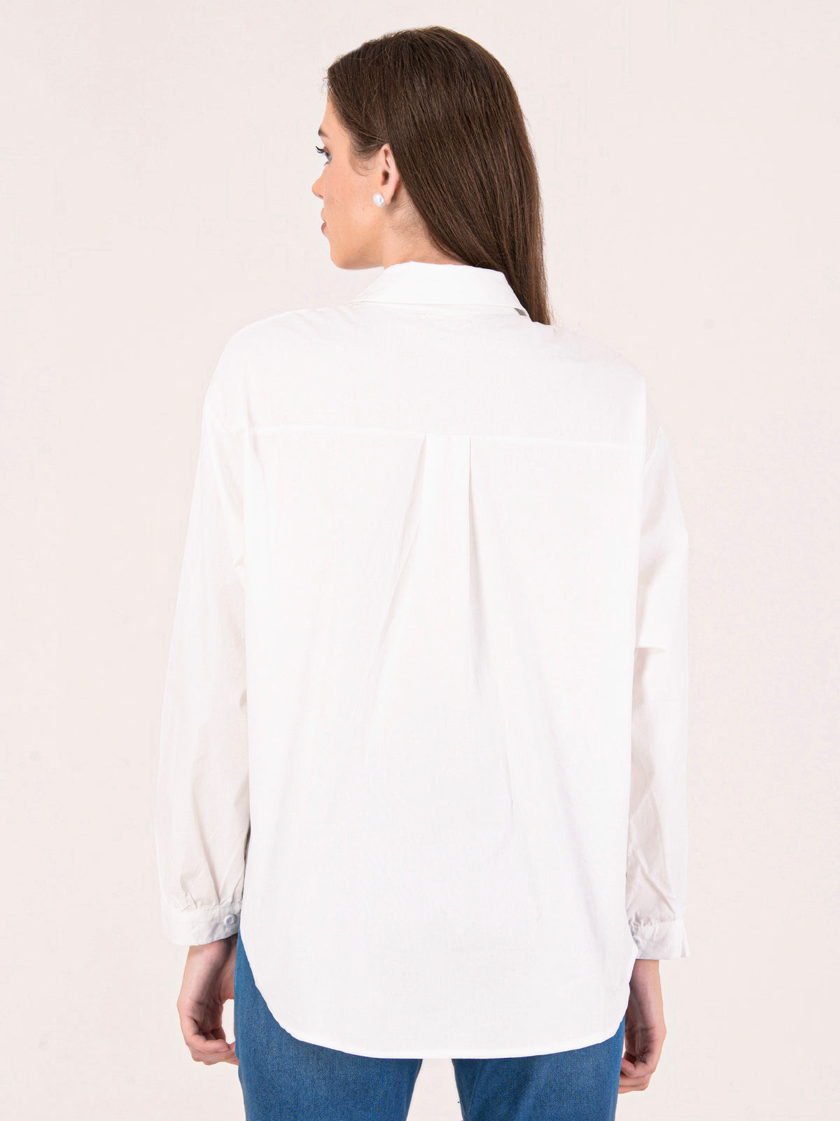 Albion White Smart Top for Women – Stylish & Comfortable