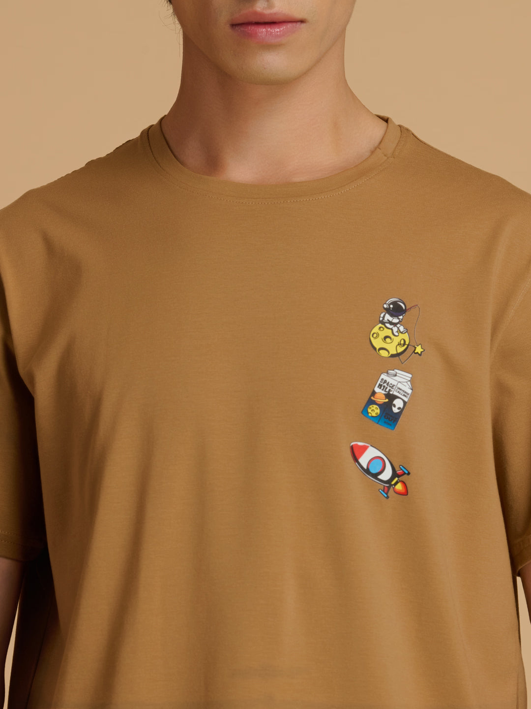 Albion Premium Cyan D.Brown Mens T-Shirt