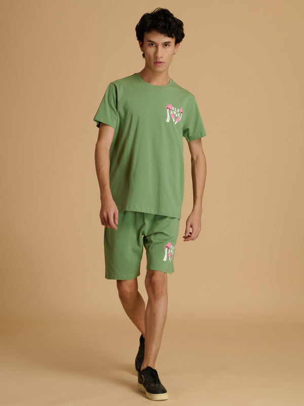 Albion Premium Men’s Green Co-ord Set – Stylish & Comfortable