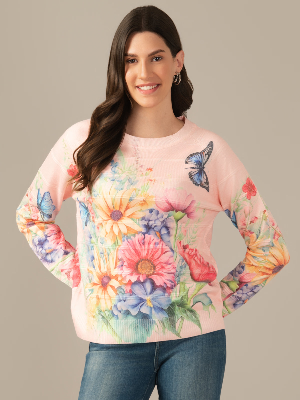 Damen Wool Sweatshirt – Cozy & Stylish Peach
