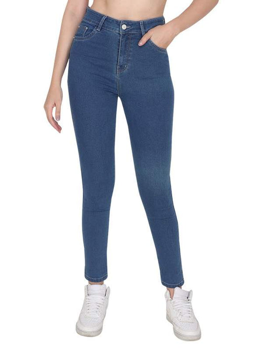 Chunmun Albion Smart Casual  Mid Blue Jeans