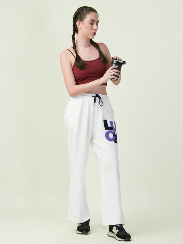 Albion Premium Women Cyan Track Lowers – Relax Fit