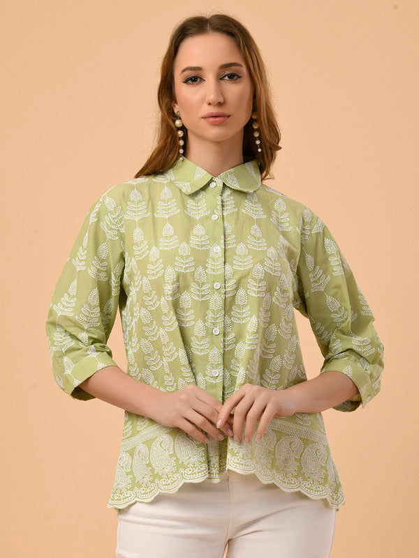 Albion Premium Ambika Green Top