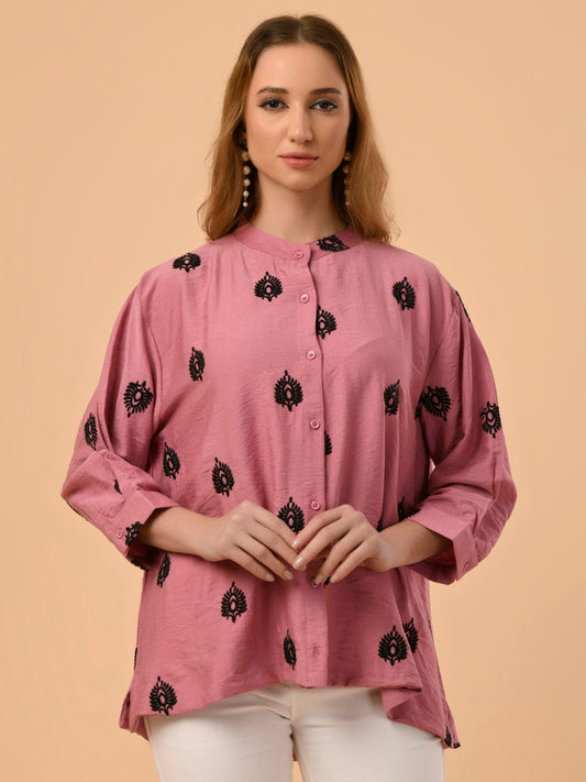 Albion Premium Ambika Pink Top