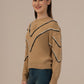 Albion Women’s Cozy Wool Sweater – Warm Winter Wear – Khaki