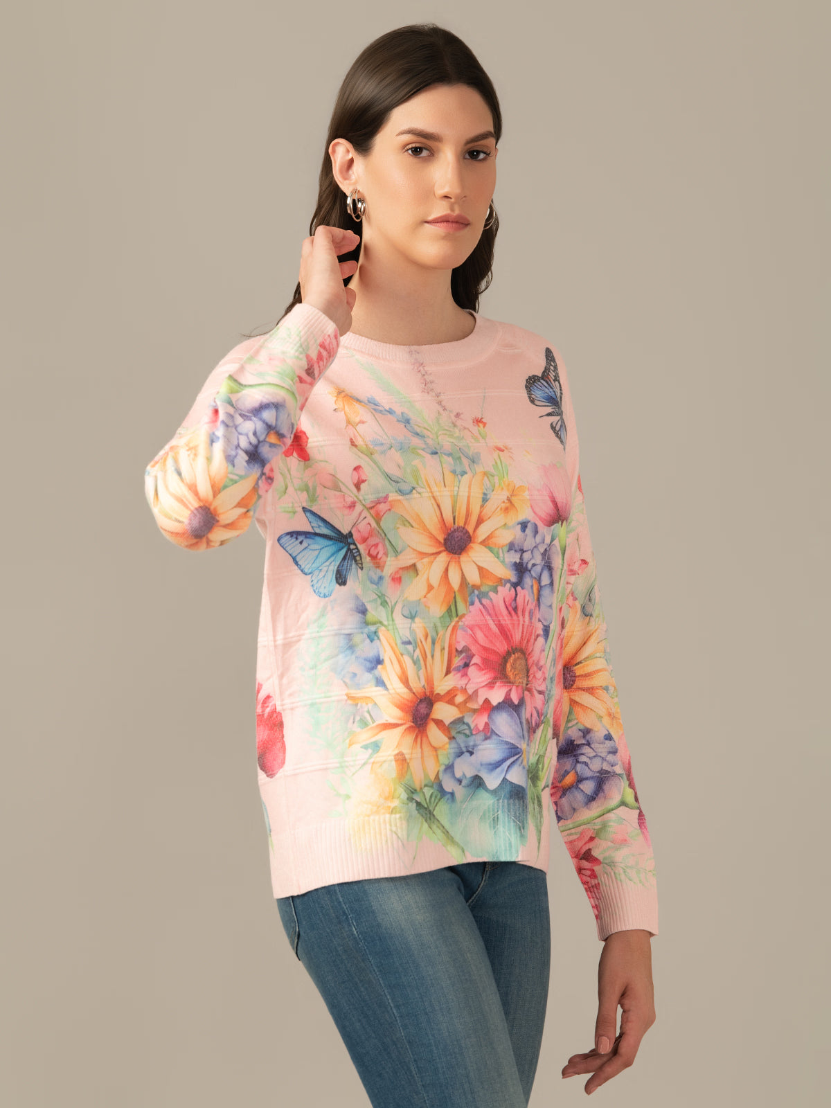 Damen Wool Sweatshirt – Cozy & Stylish Peach