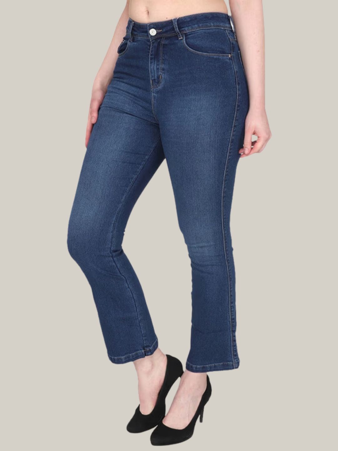 Albion Ladies Classic Mid-Rise Stretch Denim Jeans