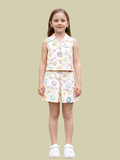 Albion Tiny Baby Girls Floral Printed Top & Skirt Co-Ord Set