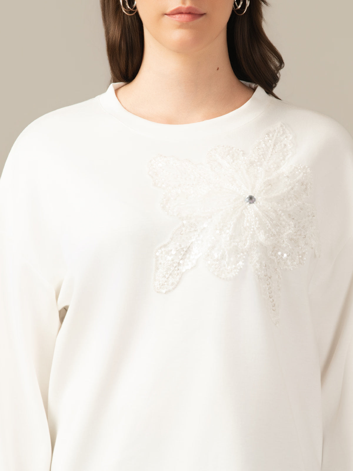ALBION PREMIUM LADIES WHITE  WINTER TOP