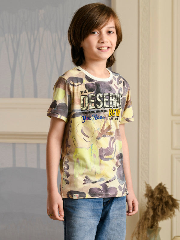 Albion Premium Boys Bambini Yellow T-shirt