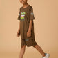 Albion Premium Boys Set Cooffe Co-ord set