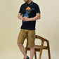 Albion Premium Cyan Navy Mens T-Shirt