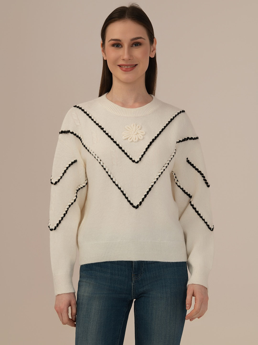 Ladies Winter Tops  – Comfortable Winter Wear-white