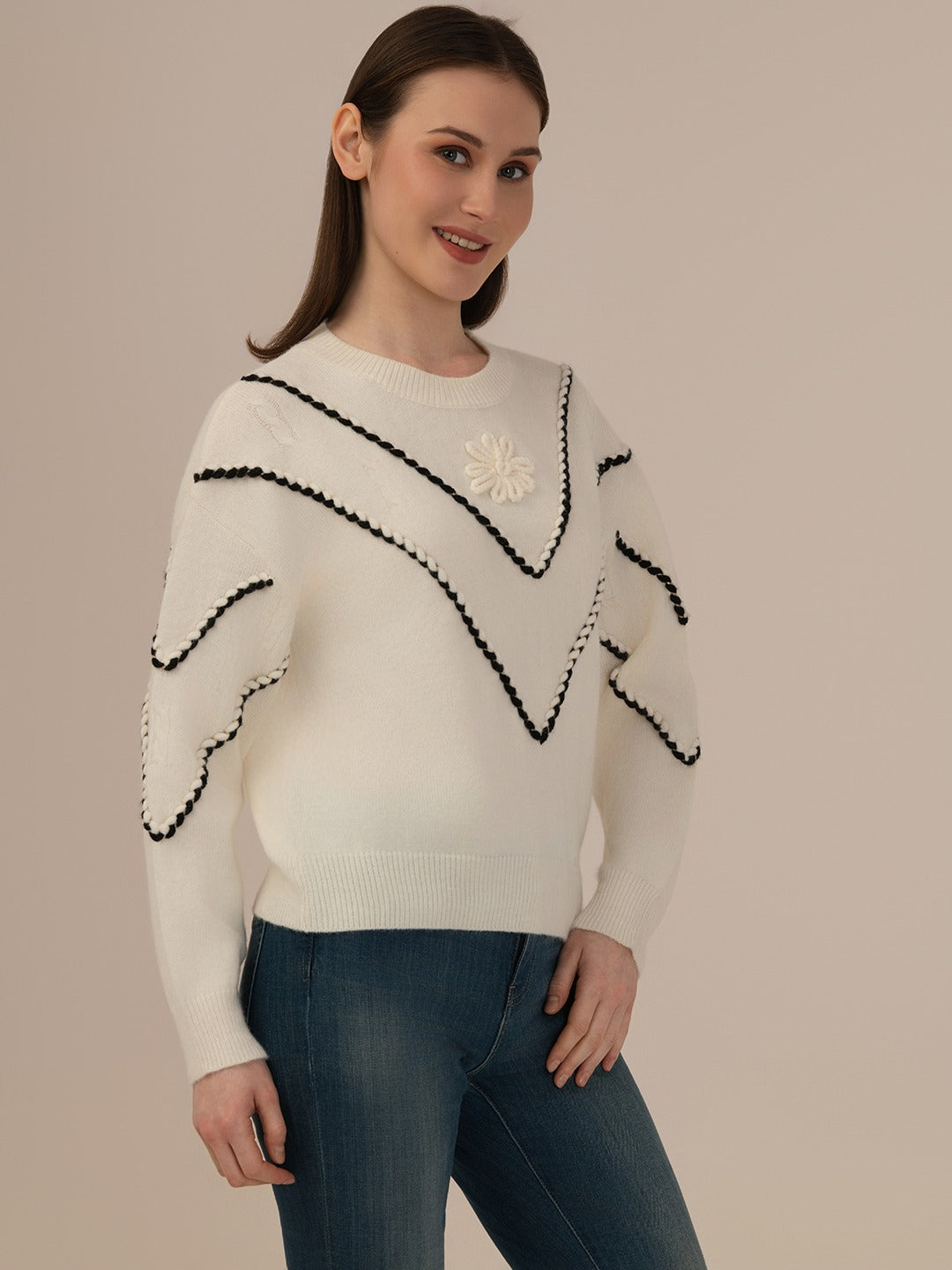 Ladies Winter Tops  – Comfortable Winter Wear-white