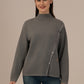 ALBION Women’s Designer Woolen Top – Elegant Look, Ultimate Warmth-GREY