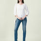 Albion Premium Ladies Oil Cream Top Elegant Casual Top for Daily & Office Wear