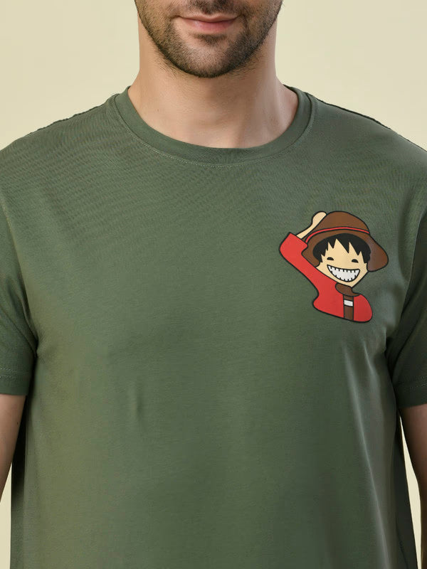 Albion Premium Cyan Green Men T-Shirt