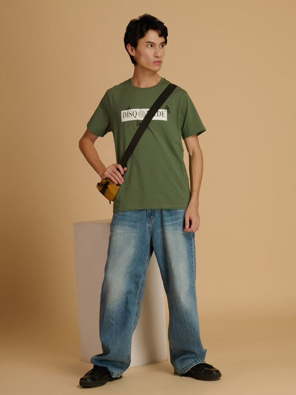 Albion Premium Cyan Green Men T-Shirt