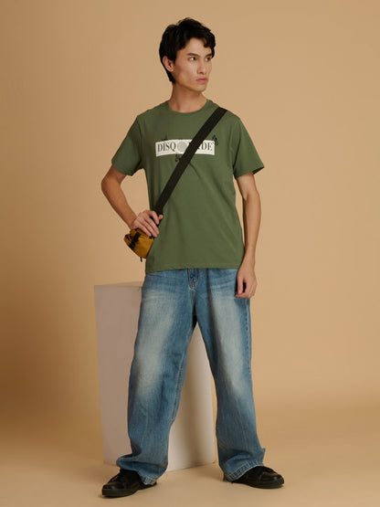 Albion Premium Cyan Green Men T-Shirt