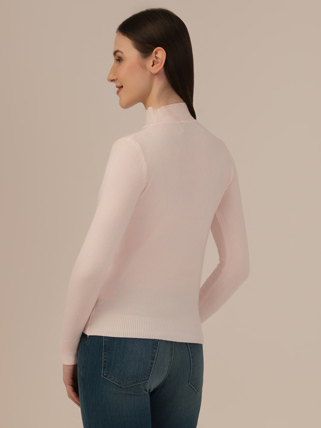 Albion Women’s Woollen Pullover – Cozy Winter Wear_PINK