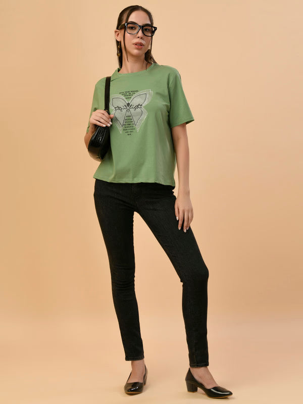 Albion Premium Ladies L.Green Regular T-Shirt