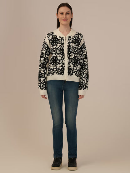 Albion Winter Classic  Ladies Cream Woolen Top